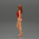 Attractive Young Woman Walking on Beach Holding Surfboard 2 - Only-Games