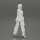 gangster homies lowrider girl posing in long open shirt with long pigtail - Only-Games