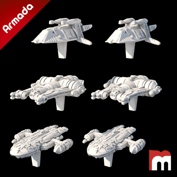 (Armada) Rebel Alliance Transports Set I