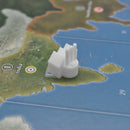 Global War 1936 Industrial Complex Set (75pc) | Minor, Medium & Major Factory Markers White or Gray