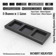 Square and Rectangle Movement Trays Adapters for Tabletop Games - Only-Games