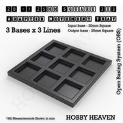 Square and Rectangle Movement Trays Adapters for Tabletop Games - Only-Games