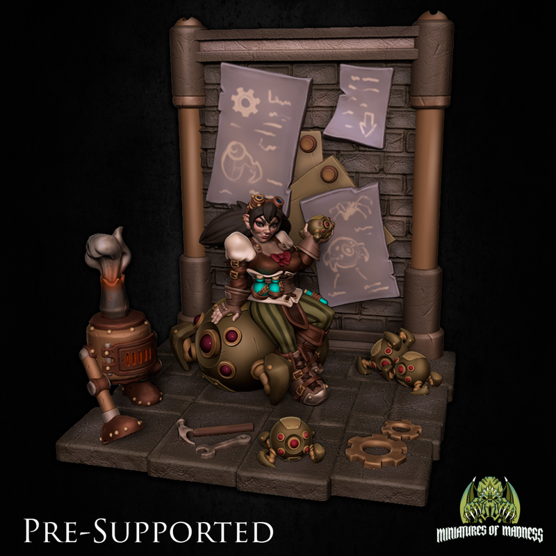 Artificer Scenery [PRE-SUPPORTED] Steam punk Diorama - Only-Games