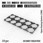 Round to Square Bases Shape and Size Converters 3d Print Full Range - Only-Games