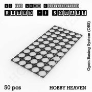 Round to Square Bases Shape and Size Converters 3d Print Full Range - Only-Games