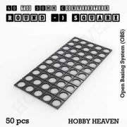 Round to Square Bases Shape and Size Converters 3d Print Full Range - Only-Games
