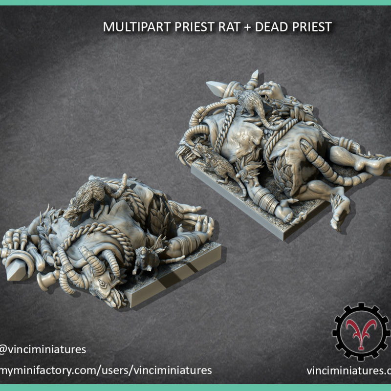 MULTIPART PRIEST RAT + DEAD PRIEST - Only-Games