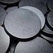 40mm Round Bases | Plain Black Plastic Bases for Wargames| Miniature Wargaming Bases - Only-Games