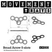 40mm Movement Trays for 28mm Miniatures | Tabletop Wargames Compatible | Full Range - Only-Games
