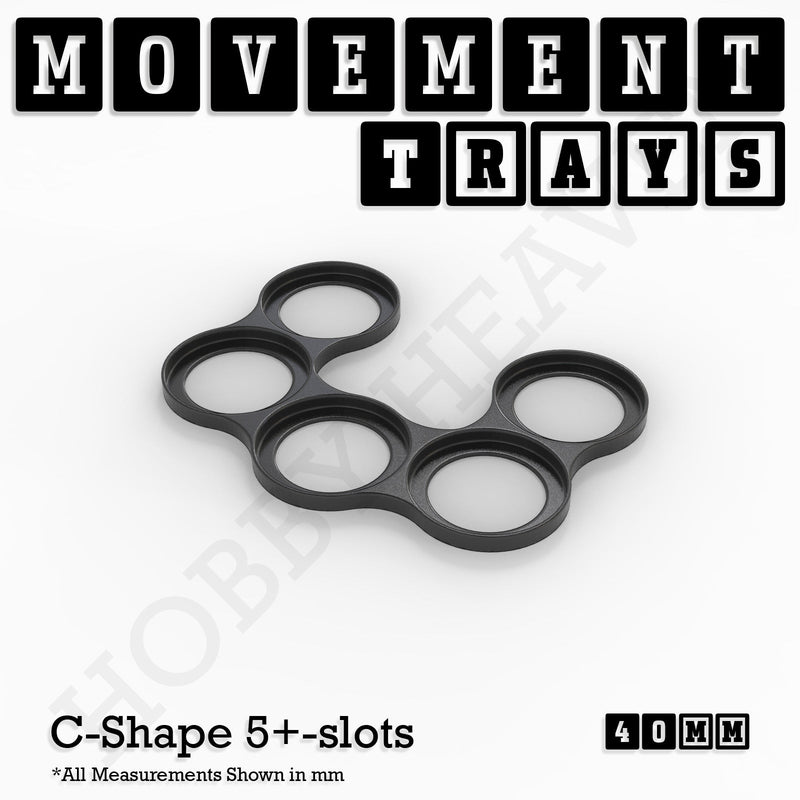 40mm Movement Trays for 28mm Miniatures | Tabletop Wargames Compatible | Full Range - Only-Games
