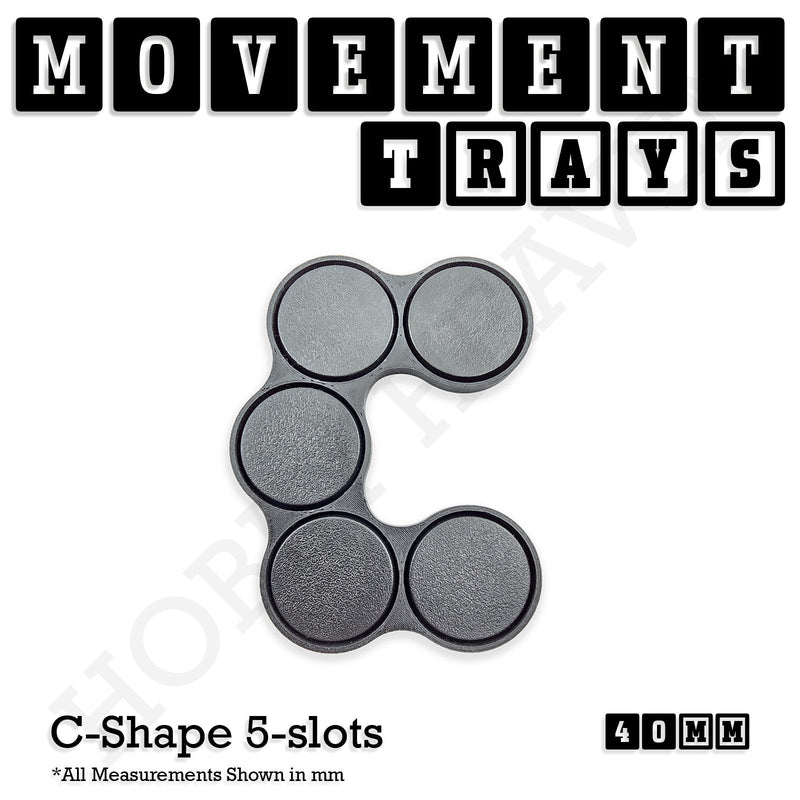 40mm Movement Trays for 28mm Miniatures | Tabletop Wargames Compatible | Full Range - Only-Games