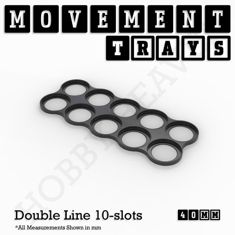 40mm Movement Trays for 28mm Miniatures | Tabletop Wargames Compatible | Full Range - Only-Games