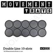 40mm Movement Trays for 28mm Miniatures | Tabletop Wargames Compatible | Full Range - Only-Games