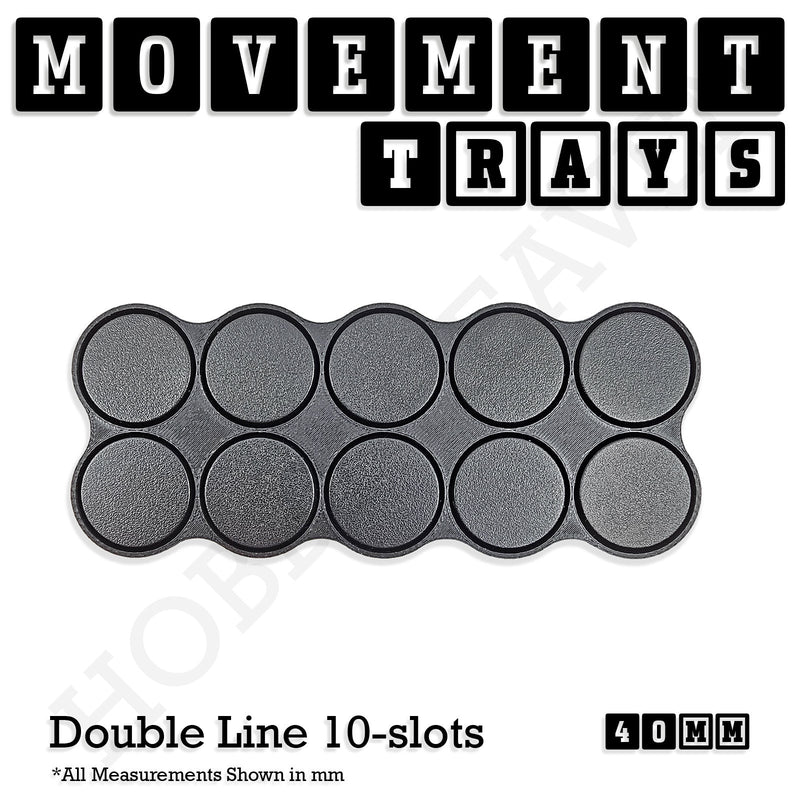 40mm Movement Trays for 28mm Miniatures | Tabletop Wargames Compatible | Full Range - Only-Games