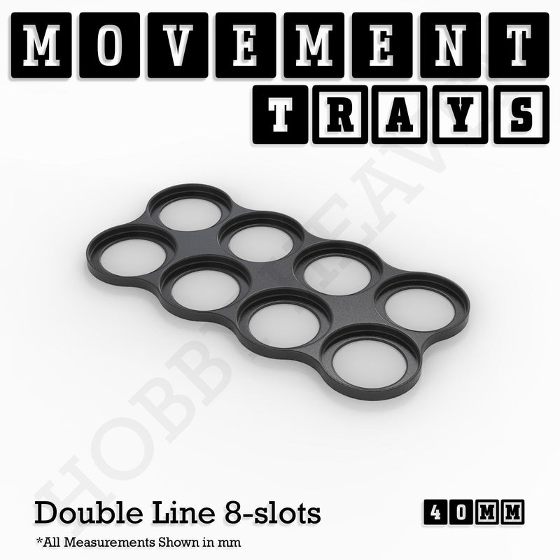 40mm Movement Trays for 28mm Miniatures | Tabletop Wargames Compatible | Full Range - Only-Games