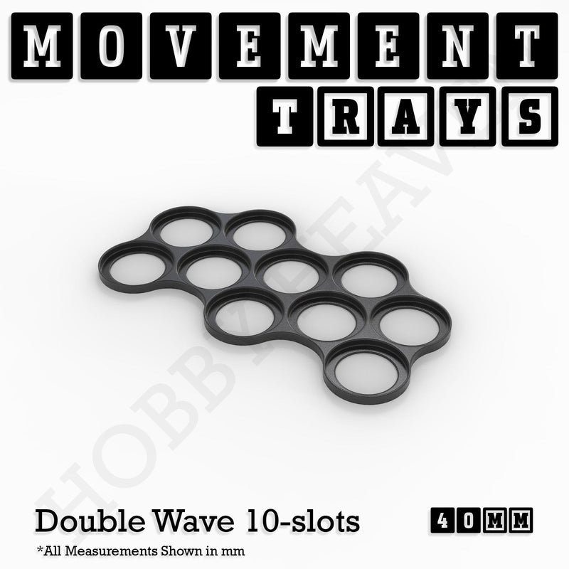 40mm Movement Trays for 28mm Miniatures | Tabletop Wargames Compatible | Full Range - Only-Games
