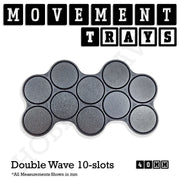 40mm Movement Trays for 28mm Miniatures | Tabletop Wargames Compatible | Full Range - Only-Games