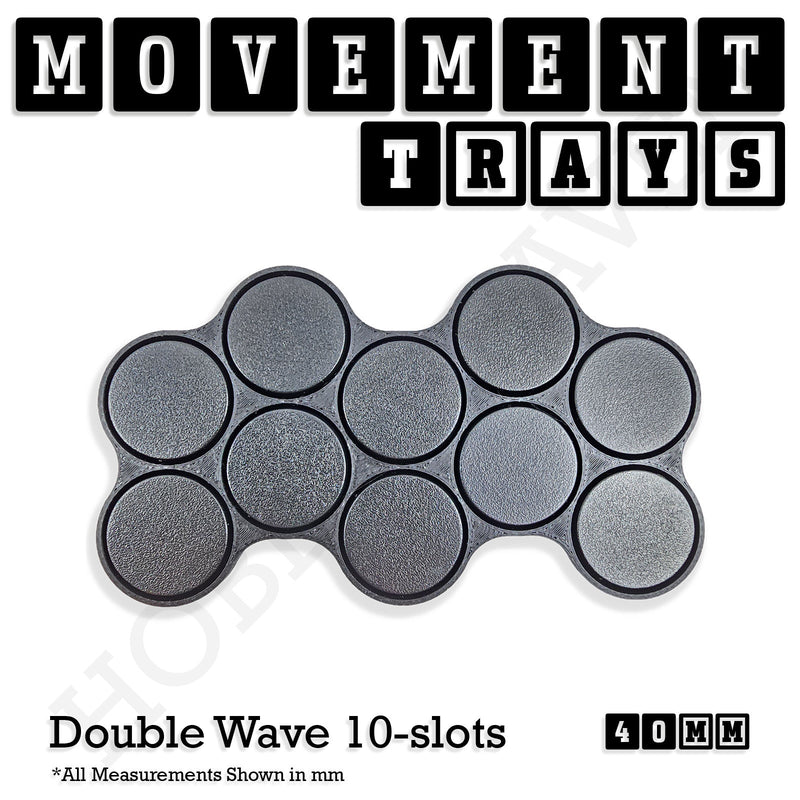 40mm Movement Trays for 28mm Miniatures | Tabletop Wargames Compatible | Full Range - Only-Games