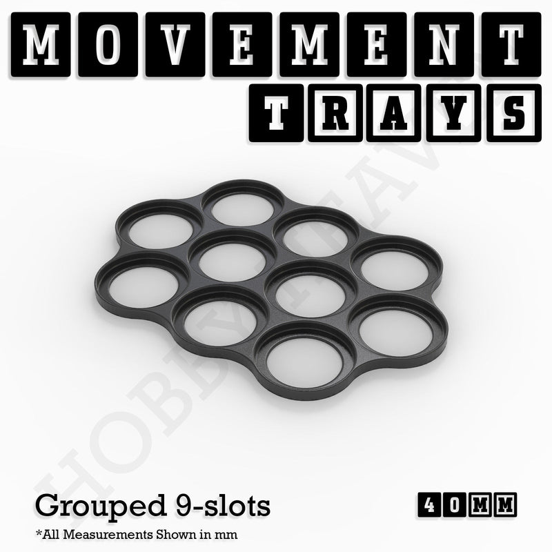 40mm Movement Trays for 28mm Miniatures | Tabletop Wargames Compatible | Full Range - Only-Games