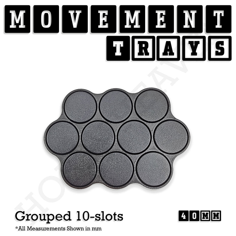 40mm Movement Trays for 28mm Miniatures | Tabletop Wargames Compatible | Full Range - Only-Games