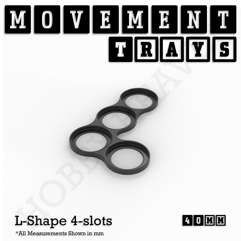 40mm Movement Trays for 28mm Miniatures | Tabletop Wargames Compatible | Full Range - Only-Games