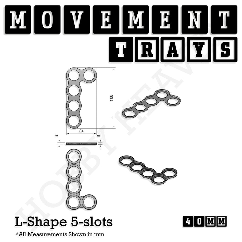 40mm Movement Trays for 28mm Miniatures | Tabletop Wargames Compatible | Full Range - Only-Games