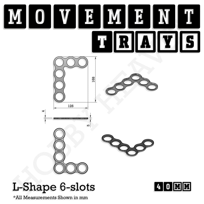 40mm Movement Trays for 28mm Miniatures | Tabletop Wargames Compatible | Full Range - Only-Games