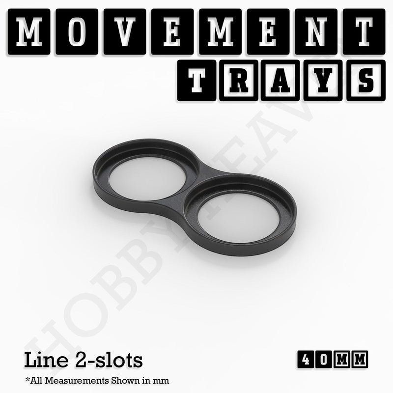 40mm Movement Trays for 28mm Miniatures | Tabletop Wargames Compatible | Full Range - Only-Games