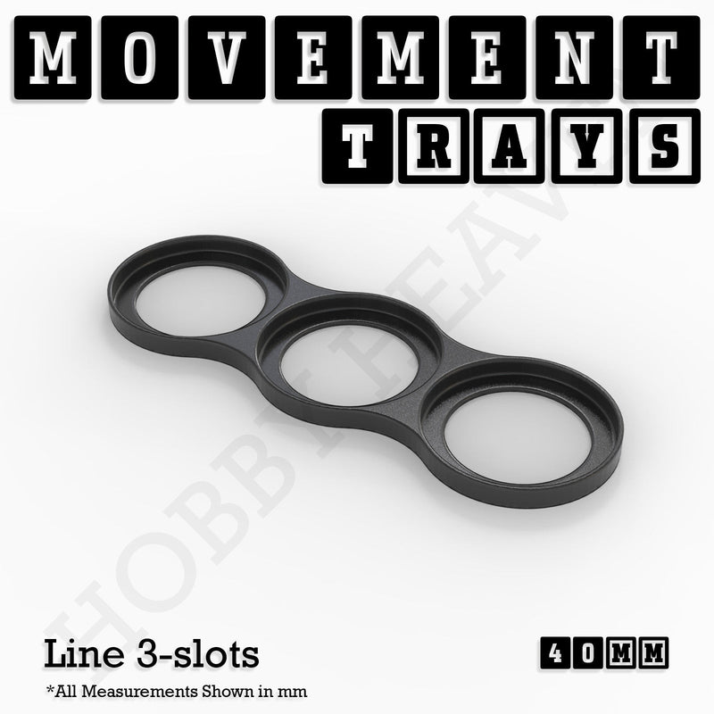40mm Movement Trays for 28mm Miniatures | Tabletop Wargames Compatible | Full Range - Only-Games