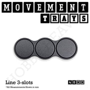 40mm Movement Trays for 28mm Miniatures | Tabletop Wargames Compatible | Full Range - Only-Games