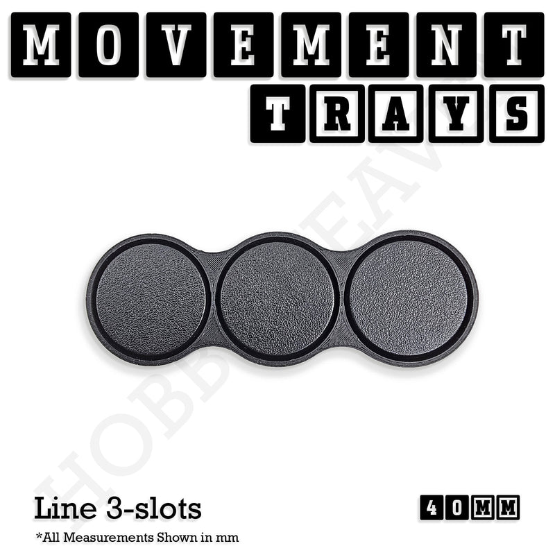 40mm Movement Trays for 28mm Miniatures | Tabletop Wargames Compatible | Full Range - Only-Games
