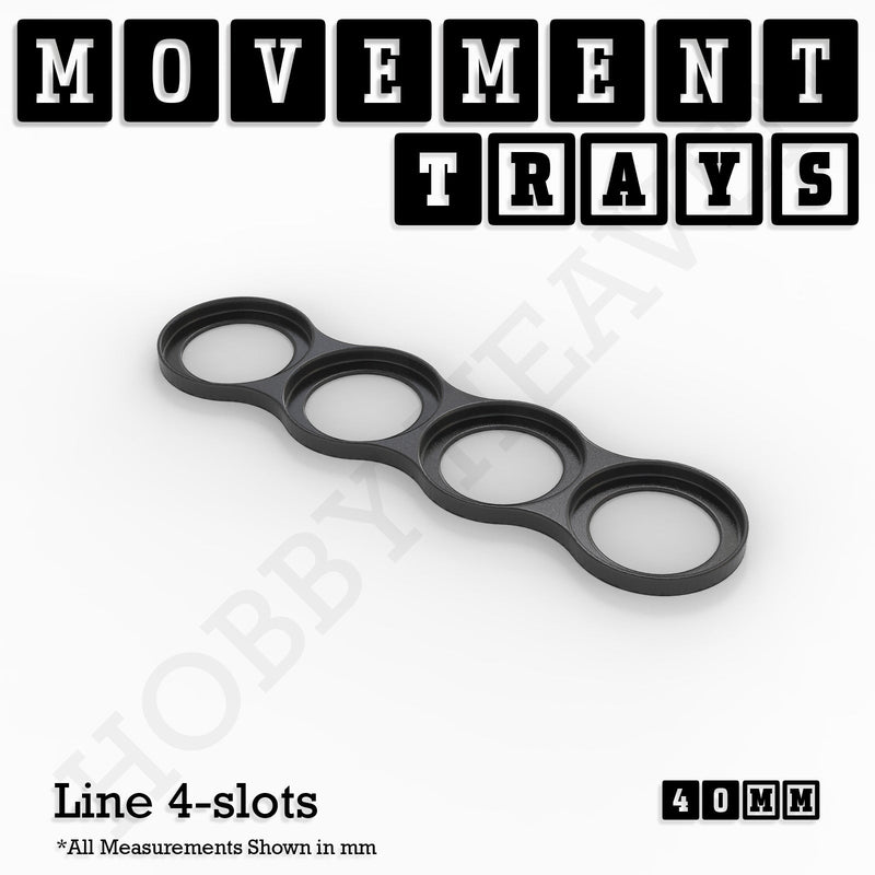 40mm Movement Trays for 28mm Miniatures | Tabletop Wargames Compatible | Full Range - Only-Games