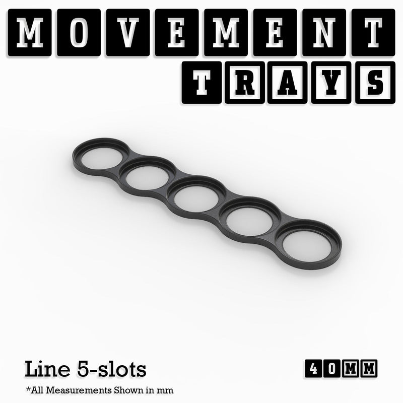 40mm Movement Trays for 28mm Miniatures | Tabletop Wargames Compatible | Full Range - Only-Games