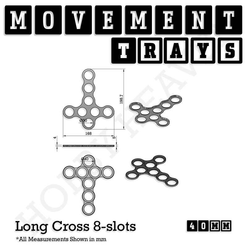 40mm Movement Trays for 28mm Miniatures | Tabletop Wargames Compatible | Full Range - Only-Games