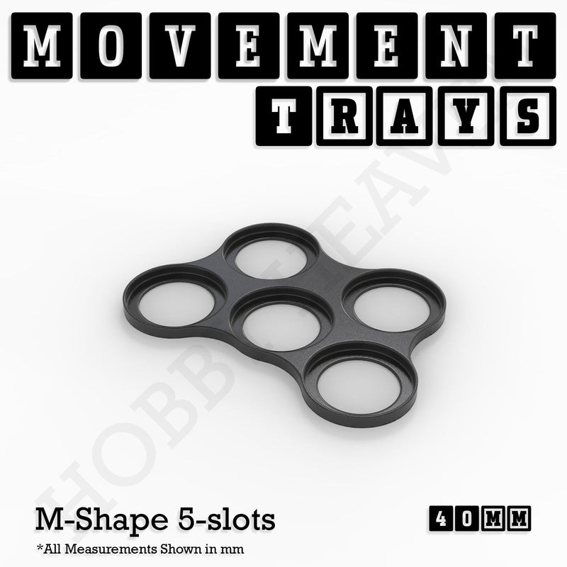 40mm Movement Trays for 28mm Miniatures | Tabletop Wargames Compatible | Full Range - Only-Games