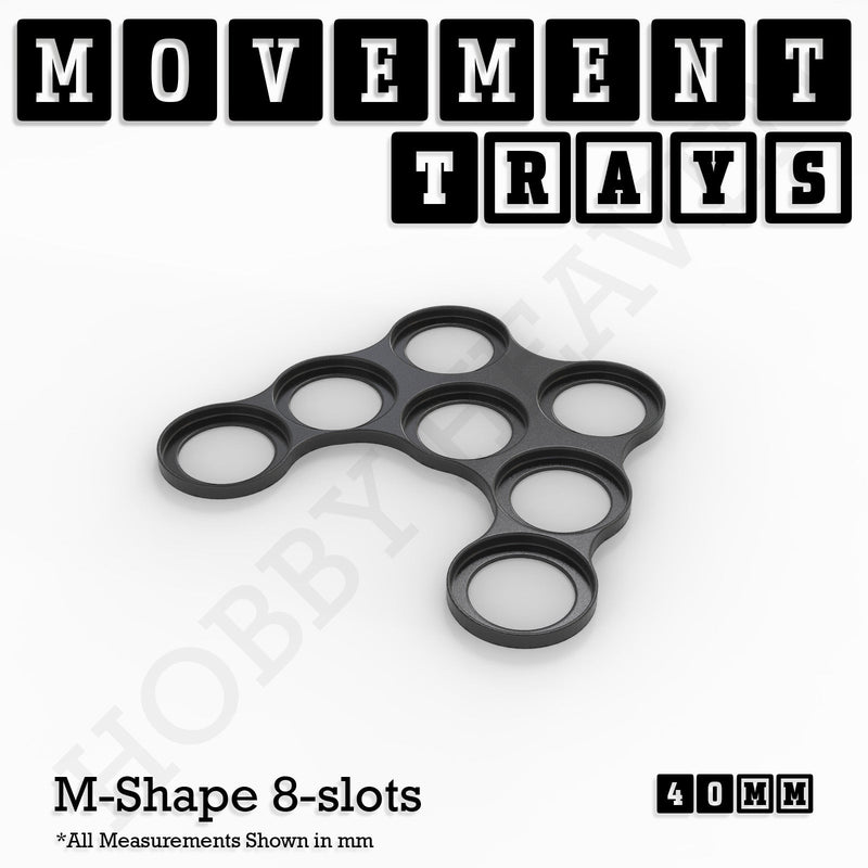 40mm Movement Trays for 28mm Miniatures | Tabletop Wargames Compatible | Full Range - Only-Games