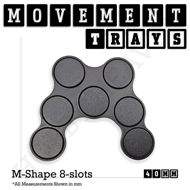 40mm Movement Trays for 28mm Miniatures | Tabletop Wargames Compatible | Full Range - Only-Games