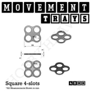 40mm Movement Trays for 28mm Miniatures | Tabletop Wargames Compatible | Full Range - Only-Games