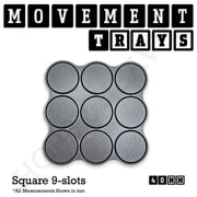 40mm Movement Trays for 28mm Miniatures | Tabletop Wargames Compatible | Full Range - Only-Games