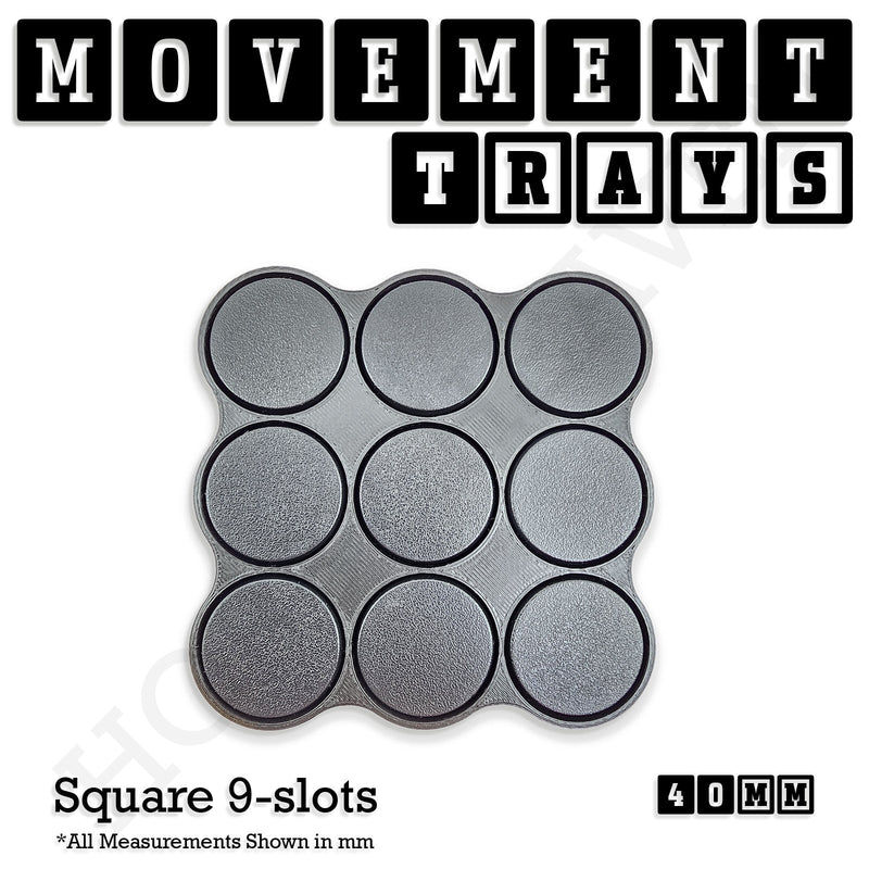 40mm Movement Trays for 28mm Miniatures | Tabletop Wargames Compatible | Full Range - Only-Games