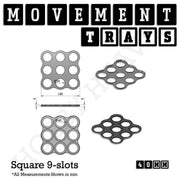 40mm Movement Trays for 28mm Miniatures | Tabletop Wargames Compatible | Full Range - Only-Games