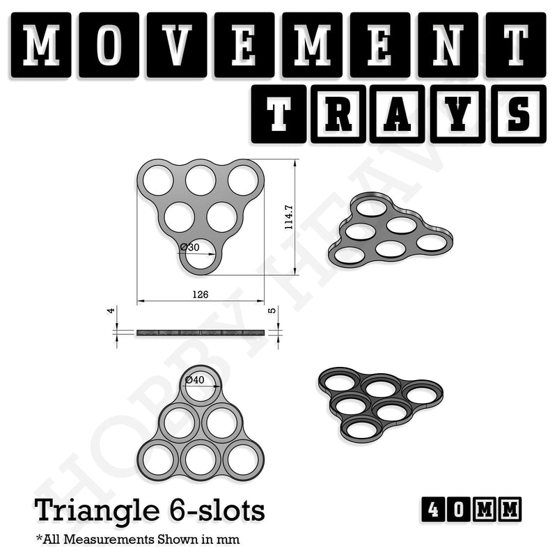 40mm Movement Trays for 28mm Miniatures | Tabletop Wargames Compatible | Full Range - Only-Games