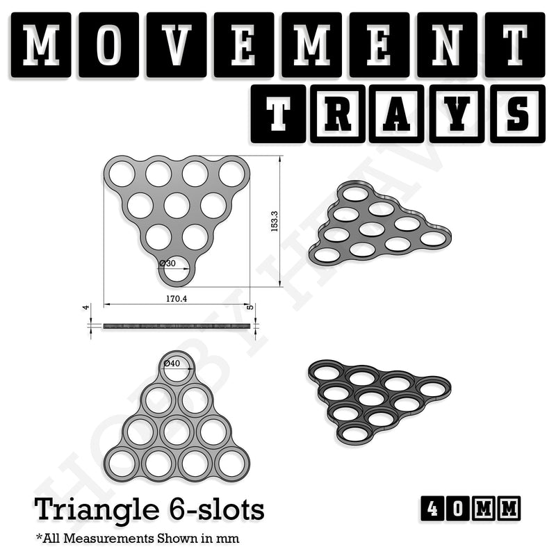 40mm Movement Trays for 28mm Miniatures | Tabletop Wargames Compatible | Full Range - Only-Games
