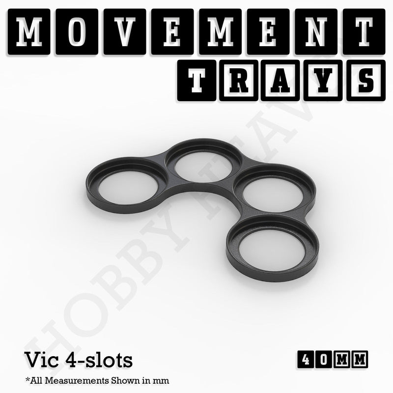 40mm Movement Trays for 28mm Miniatures | Tabletop Wargames Compatible | Full Range - Only-Games
