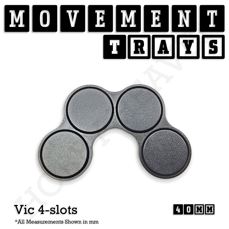 40mm Movement Trays for 28mm Miniatures | Tabletop Wargames Compatible | Full Range - Only-Games