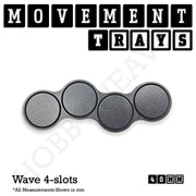 40mm Movement Trays for 28mm Miniatures | Tabletop Wargames Compatible | Full Range - Only-Games