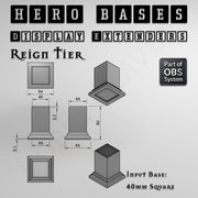 Hero Bases Display Extenders | Squares and Rectangles | Convert Gaming Bases to Display Bases & Plinths - Only-Games