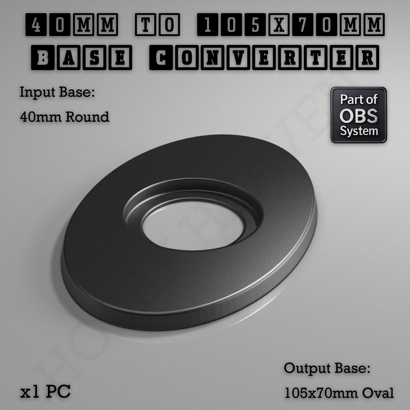 Round To Oval Bases Size Converters 3d Print Full Range - Only-Games