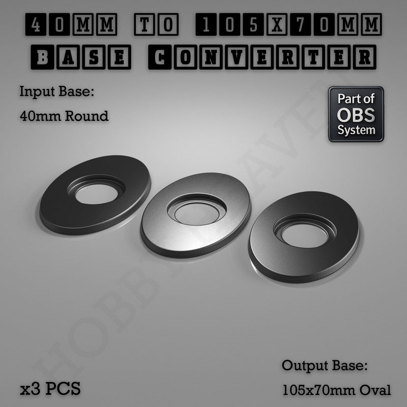 Round To Oval Bases Size Converters 3d Print Full Range - Only-Games