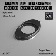 Round To Oval Bases Size Converters 3d Print Full Range - Only-Games